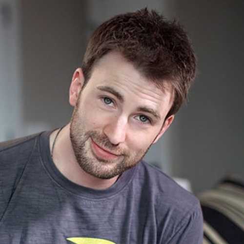 chris Evans haircut short hairstyle