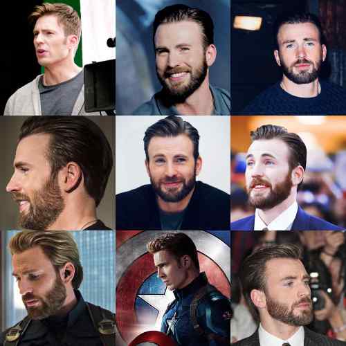 chris Evansin hiustyyli