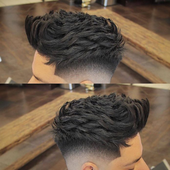itsclipperovercomb modern fade hairstyle messy spikes fade shadow